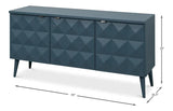 Diam Tulip Wood Blue Sideboard Sideboards LOOMLAN By Sarreid