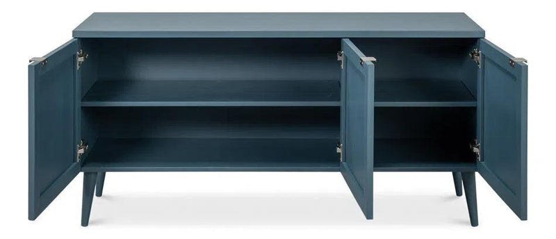 Diam Tulip Wood Blue Sideboard Sideboards LOOMLAN By Sarreid