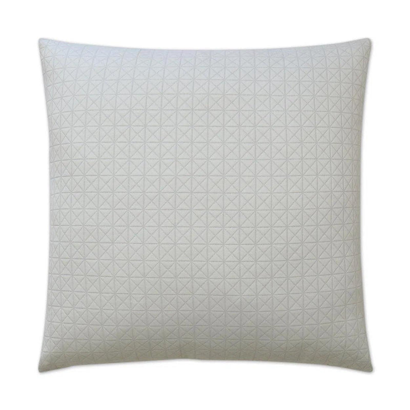 Diamante Silver Throw Pillow With Insert Throw Pillows LOOMLAN By D.V. Kap