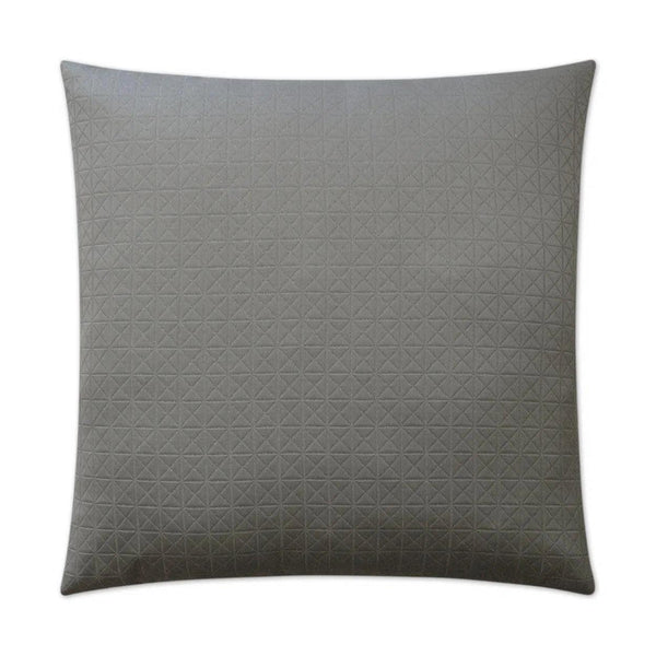 Diamante Truffle Grey Throw Pillow With Insert Throw Pillows LOOMLAN By D.V. Kap