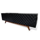 Diamond Black High Gloss Wood Buffet Table for Dining Room Sideboards LOOMLAN By Victor Betancourt