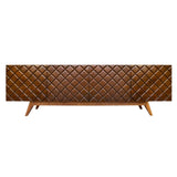 Diamond Brown High Gloss Walnut Wood Buffet Table for Dining Room Sideboards LOOMLAN By Victor Betancourt