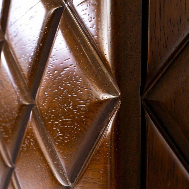 Diamond Brown High Gloss Walnut Wood Buffet Table for Dining Room Sideboards LOOMLAN By Victor Betancourt