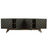 Diamond Dark Brown Cedar Wood Buffet Table for Dining Room Sideboards LOOMLAN By Victor Betancourt