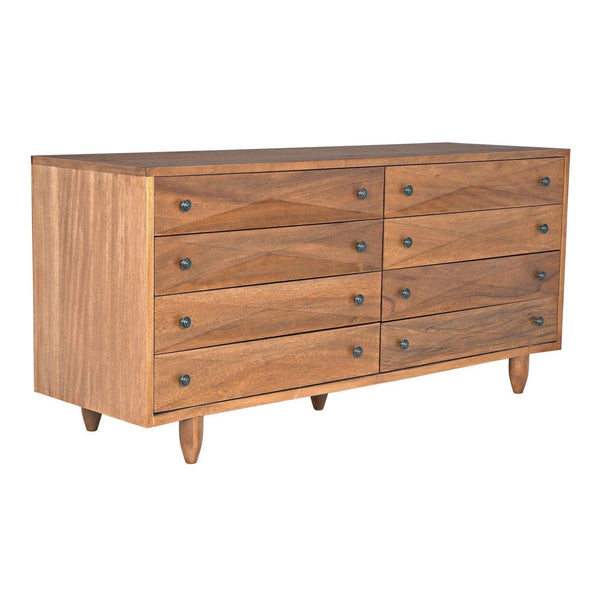 Diamond Double Wood Dark Walnut Chest Chests LOOMLAN By Noir