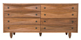 Diamond Double Wood Dark Walnut Chest Chests LOOMLAN By Noir