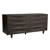 Diamond Double Wood Ebony Walnut Chest Chests LOOMLAN By Noir