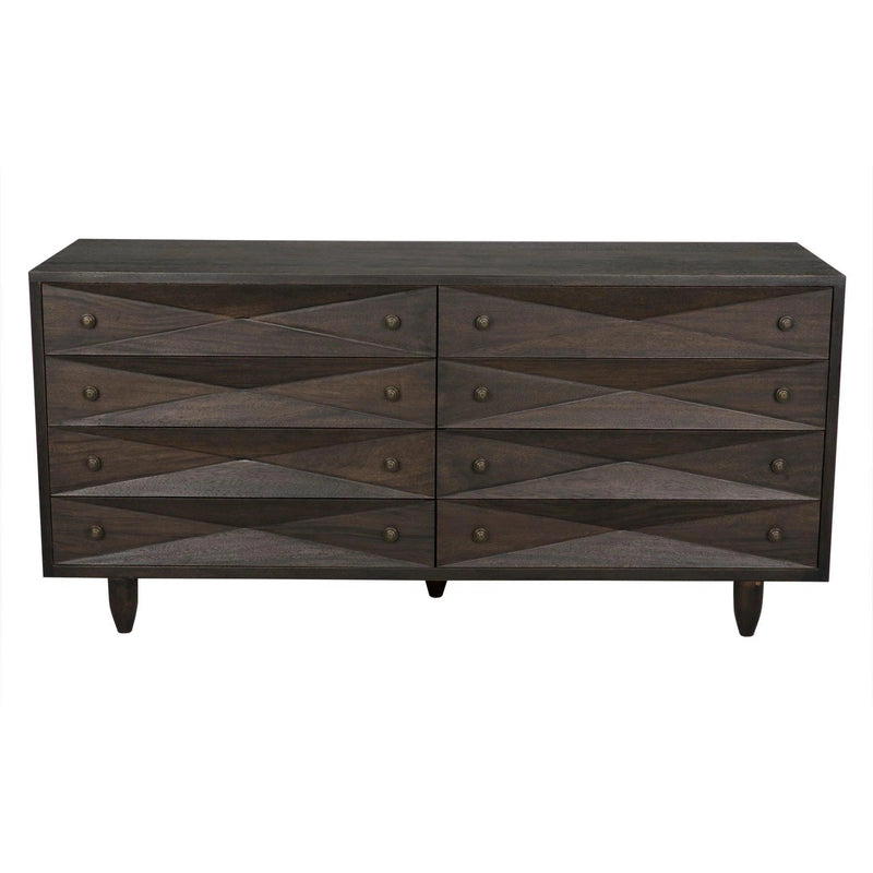 Diamond Double Wood Ebony Walnut Chest Chests LOOMLAN By Noir