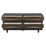 Diamond Double Wood Ebony Walnut Chest Chests LOOMLAN By Noir