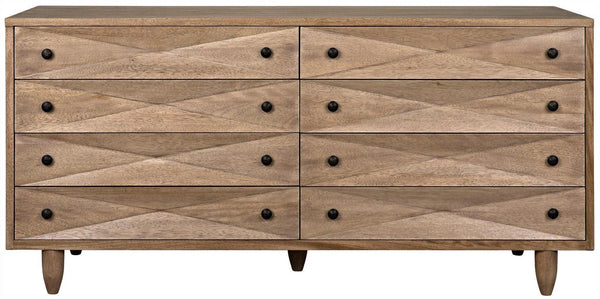 Diamond Double Wood Washed Walnut Chest Chests LOOMLAN By Noir