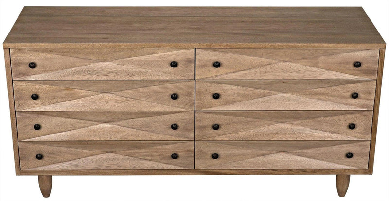 Diamond Double Wood Washed Walnut Chest Chests LOOMLAN By Noir