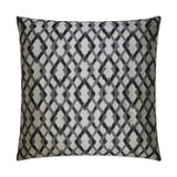 Diamond Mine Grey Throw Pillow With Insert Throw Pillows LOOMLAN By D.V. Kap