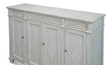 Diamond Wall Sideboard Blue Grey With Drawers Sideboards LOOMLAN By Sarreid