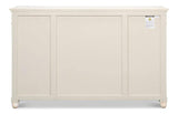 Diamond Wall Sideboard Whitewash With Drawers Sideboards LOOMLAN By Sarreid