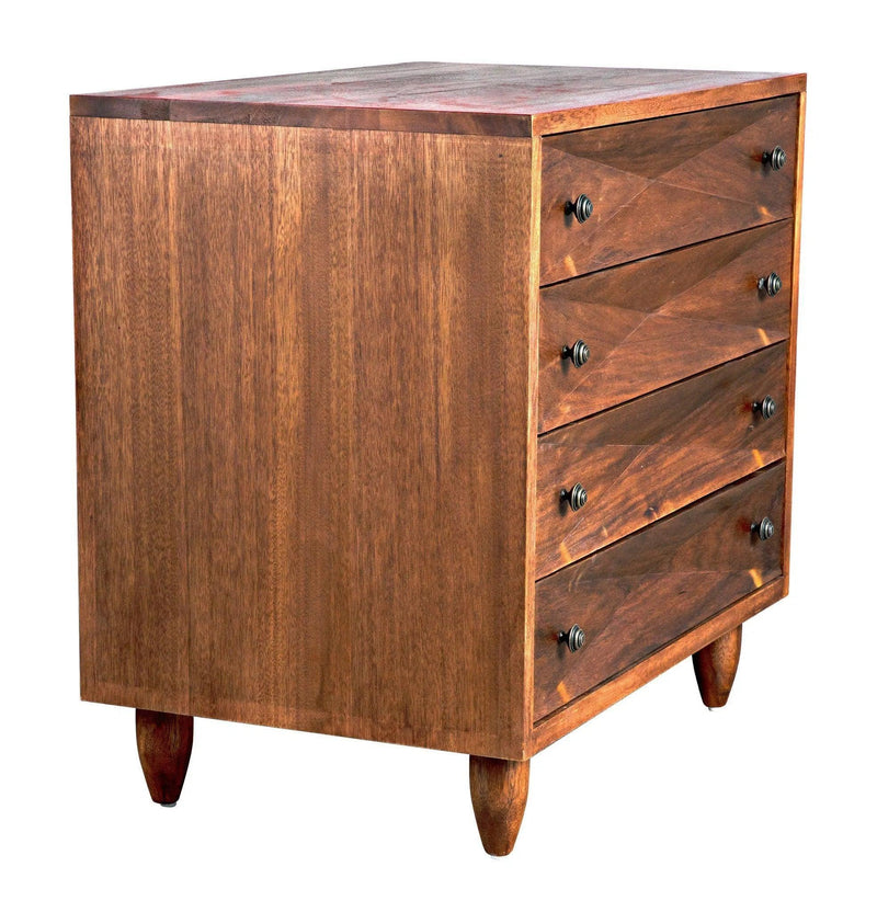 Diamond Wood Dark Walnut Chest Chests LOOMLAN By Noir