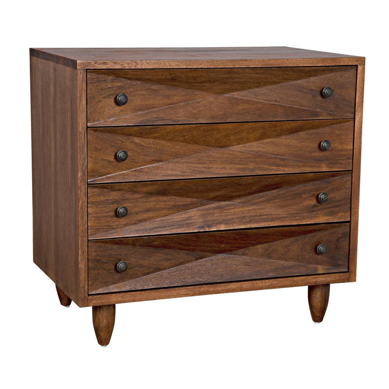 Diamond Wood Dark Walnut Chest Chests LOOMLAN By Noir