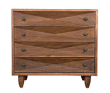 Diamond Wood Dark Walnut Chest Chests LOOMLAN By Noir