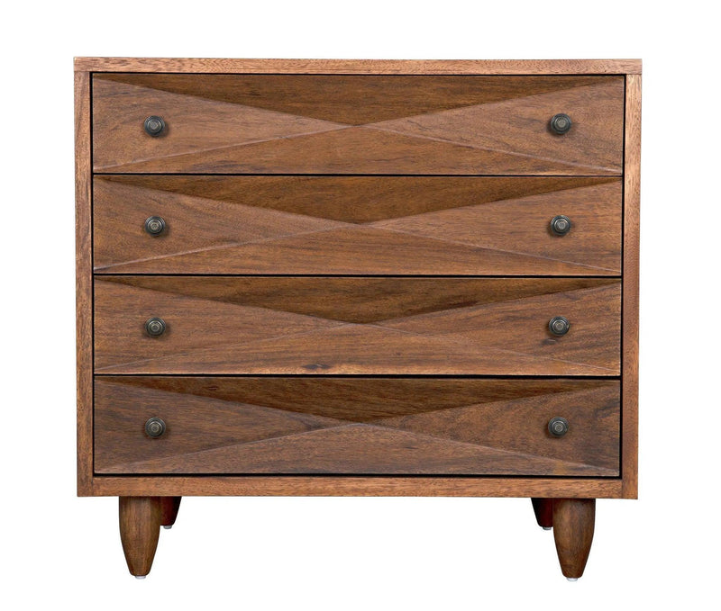 Diamond Wood Dark Walnut Chest Chests LOOMLAN By Noir