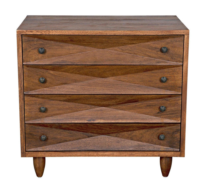 Diamond Wood Dark Walnut Chest Chests LOOMLAN By Noir