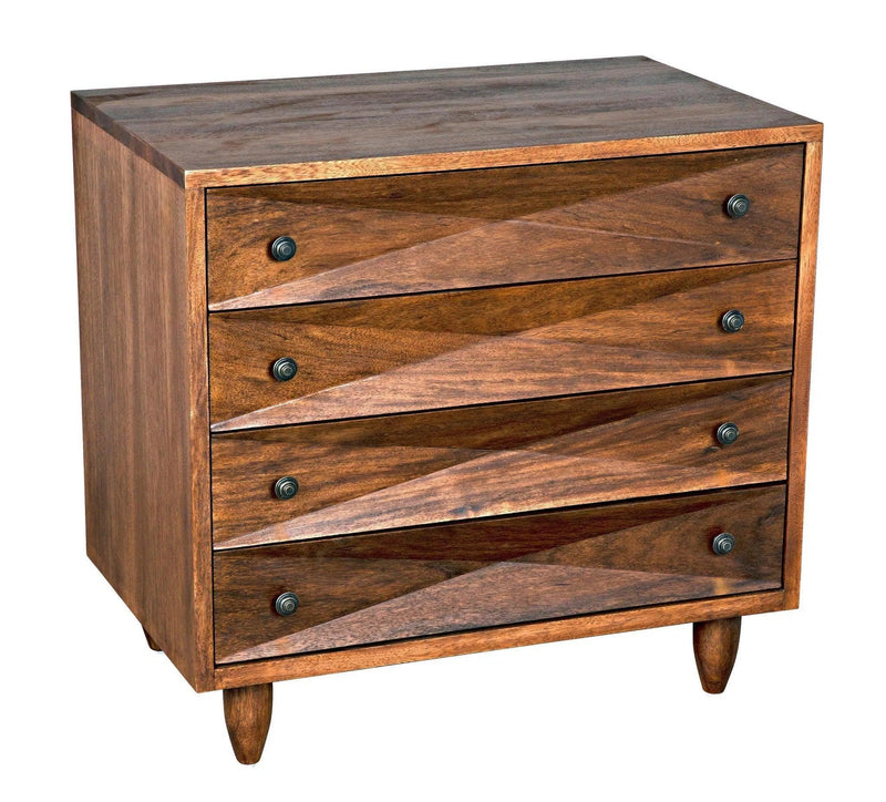 Diamond Wood Dark Walnut Chest Chests LOOMLAN By Noir