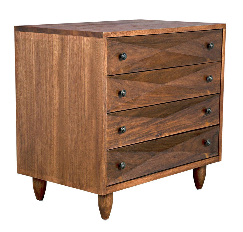 Diamond Wood Dark Walnut Chest Chests LOOMLAN By Noir