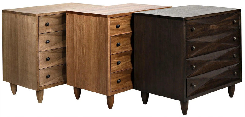 Diamond Wood Ebony Walnut Chest Chests LOOMLAN By Noir