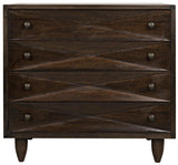 Diamond Wood Ebony Walnut Chest Chests LOOMLAN By Noir