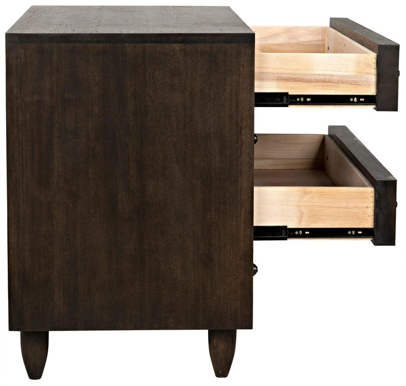 Diamond Wood Ebony Walnut Chest Chests LOOMLAN By Noir