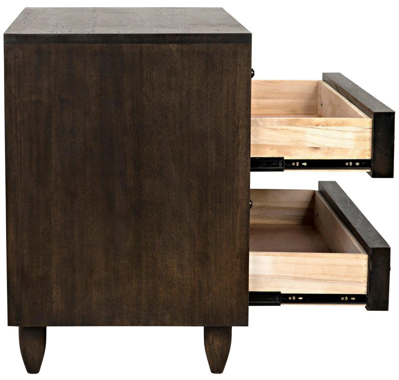 Diamond Wood Ebony Walnut Chest Chests LOOMLAN By Noir