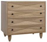 Diamond Wood Washed Walnut Chest Chests LOOMLAN By Noir