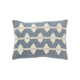 Diaz Diamond Pattern Long Lumbar Pillow For Sofa Throw Pillows LOOMLAN By LOOMLAN