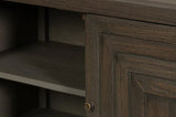 Dice Wood Brown 4 Door Sideboard Sideboards LOOMLAN By Sarreid