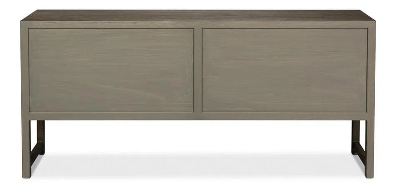 Dice Wood Brown 4 Door Sideboard Sideboards LOOMLAN By Sarreid