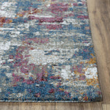 Dick Abstract Blue Large Area Rugs For Living Room Area Rugs LOOMLAN By LOOMLAN