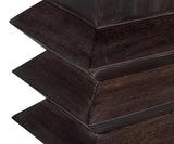 Diego Wood Brown Square End Table Side Tables LOOMLAN By Sarreid