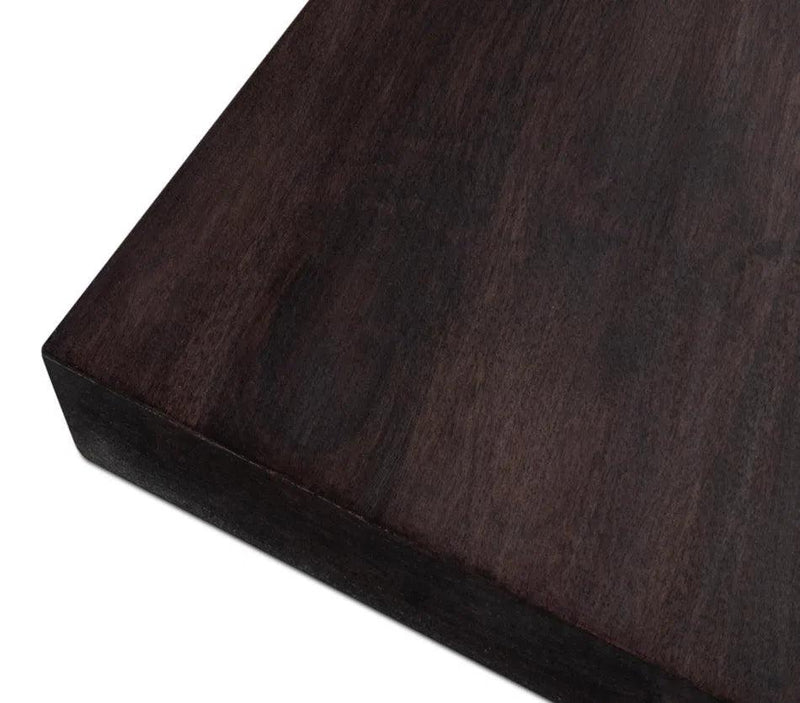 Diego Wood Brown Square End Table Side Tables LOOMLAN By Sarreid