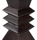 Diego Wood Brown Square End Table Side Tables LOOMLAN By Sarreid