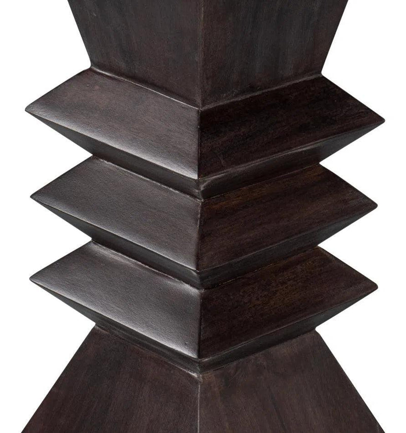 Diego Wood Brown Square End Table Side Tables LOOMLAN By Sarreid