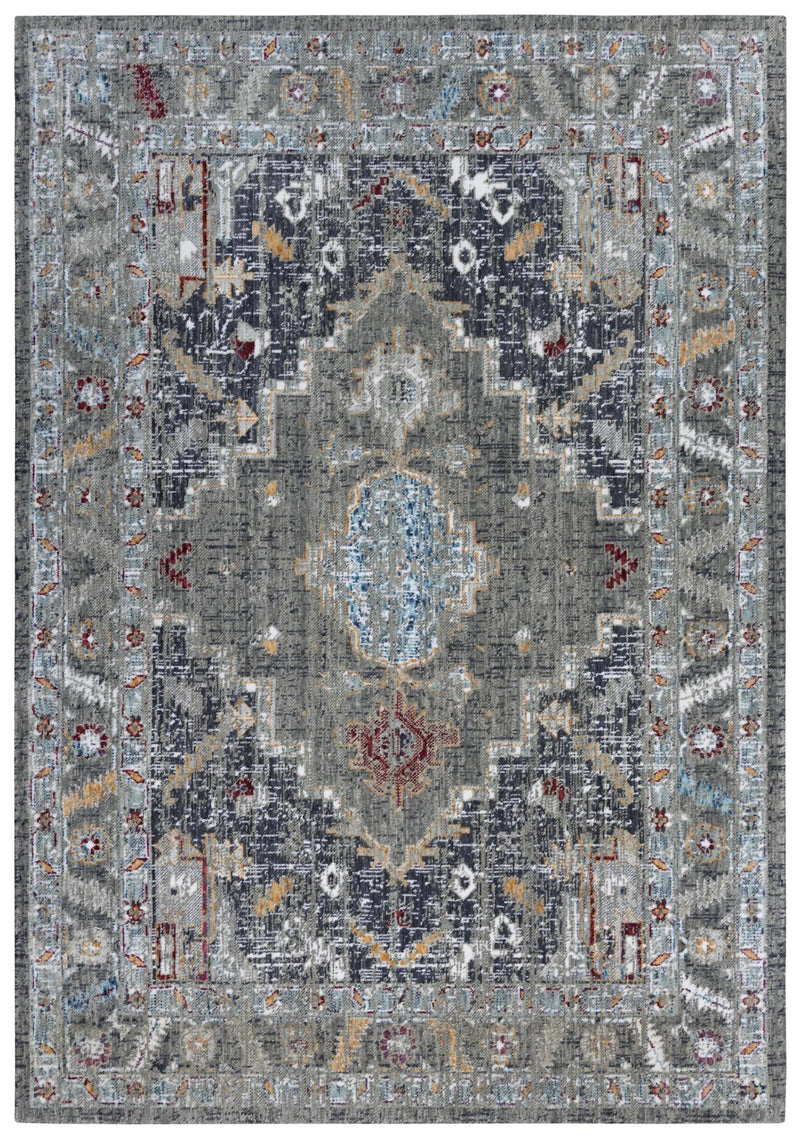 Diff Medallion Gray Large Area Rugs For Living Room Area Rugs LOOMLAN By LOOMLAN