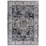 Dika Medallion Charcoal Large Area Rugs For Living Room Area Rugs LOOMLAN By LOOMLAN