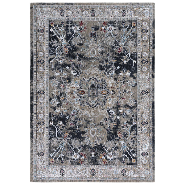 Dika Medallion Charcoal Large Area Rugs For Living Room Area Rugs LOOMLAN By LOOMLAN