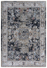 Dika Medallion Charcoal Large Area Rugs For Living Room Area Rugs LOOMLAN By LOOMLAN