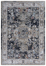 Dika Medallion Charcoal Large Area Rugs For Living Room Area Rugs LOOMLAN By LOOMLAN