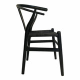 Dining Chair Black (Set Of 2) Black Scandinavian Dining Chairs LOOMLAN By Moe's Home