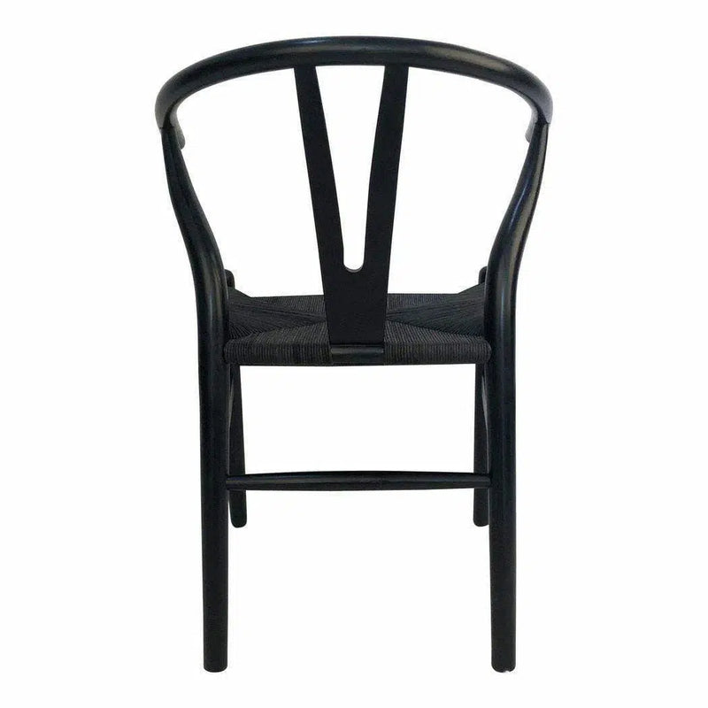 Dining Chair Black (Set Of 2) Black Scandinavian Dining Chairs LOOMLAN By Moe's Home