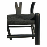 Dining Chair Black (Set Of 2) Black Scandinavian Dining Chairs LOOMLAN By Moe's Home