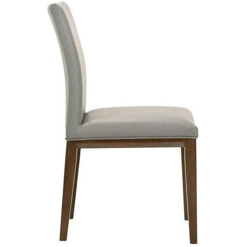 Frankie Leather Upholstered Armless Dining Chair (Set Of 2)