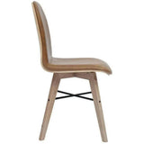 Napoli Leather Upholstered Armless Dining Chair (Set Of 2)