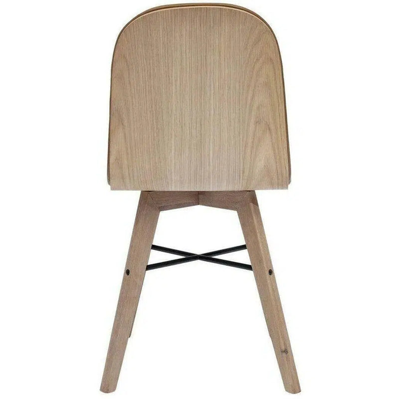 Dining Chair (Set of 2) Brown Scandinavian Dining Chairs LOOMLAN By Moe's Home