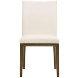 Frankie Leather Upholstered Armless Dining Chair (Set Of 2)